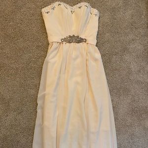 Pastel Yellow Strapless Dress